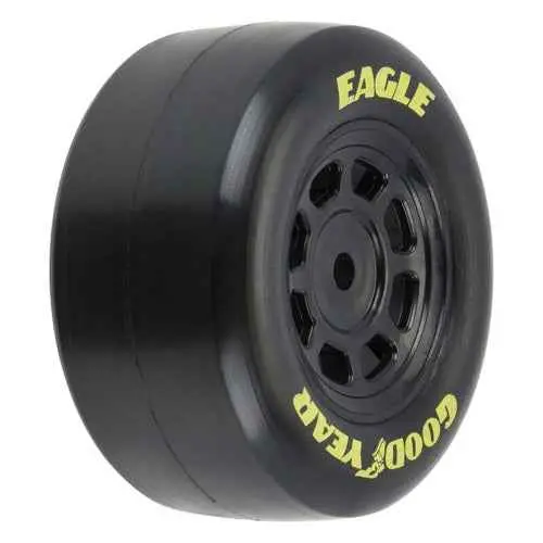 Proline Pro1025910 1/12 Goodyear Eagle Truck/Retro Tyre F/R Mtd Black Wheels 4Pcs Grom 1