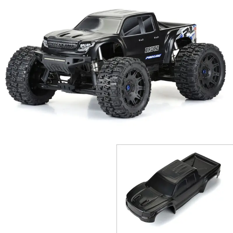 Proline Pro351318 Pre-Cut Brute Bash Armor Body Black Suit X-Maxx 1
