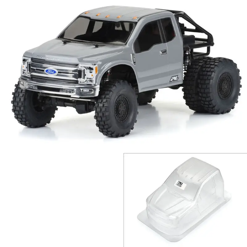 Proline Pro361900 2017 Ford F-250 Super Duty Cab-Only Clear Body Suit 313Mm Crawlers 1