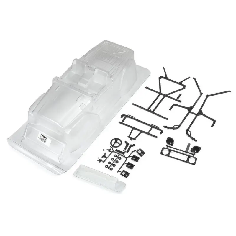 Proline Pro362300 1979 Toyota Land Cruiser Fj40 Clear Body With Trail Cage And Scale Molded Accessories Suit 313Mm Crawlers 1