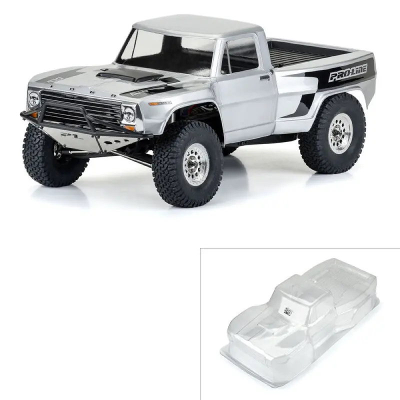 Proline Pro364700 1967 Ford F-100 Pre-Runner Clear Body Suit 313Mm Crawlers 1