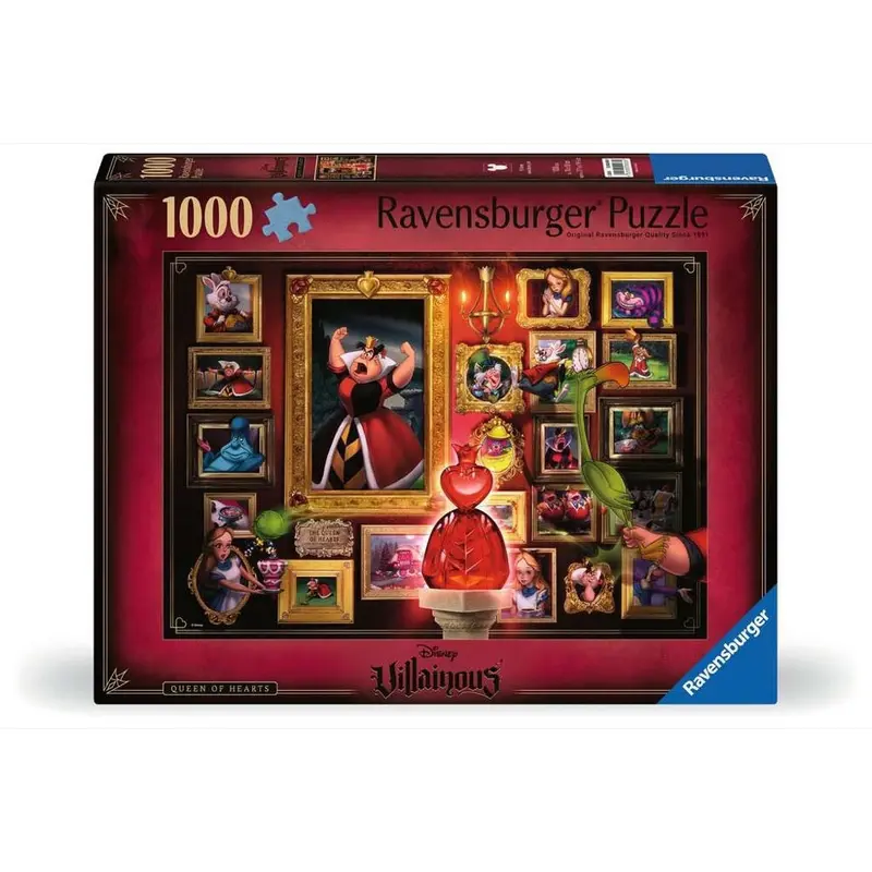 Ravensburger 00038-9 Disney Villainous Queen Of Hearts 1000Pc Jigsaw Puzzle 1