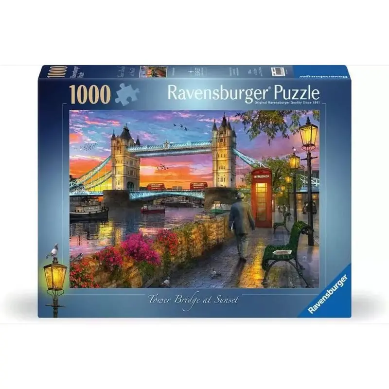Ravensburger 00041-9 Tower Bridge At Sunset 1000Pc Jigsaw Puzzle 1