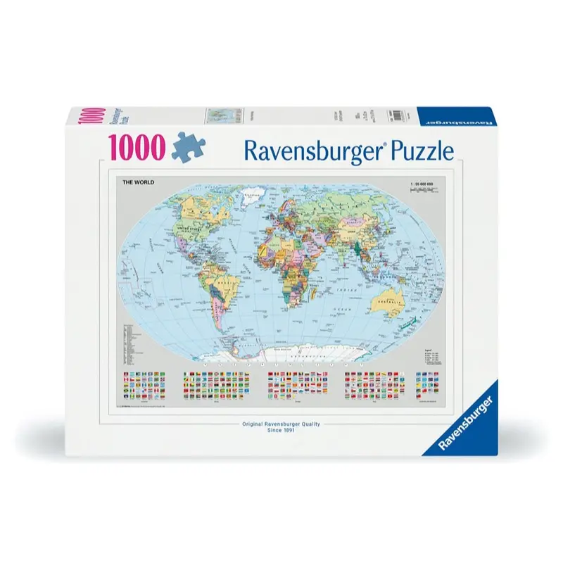 Ravensburger 00065-5 Political World Map 1000Pc Jigsaw Puzzle 1
