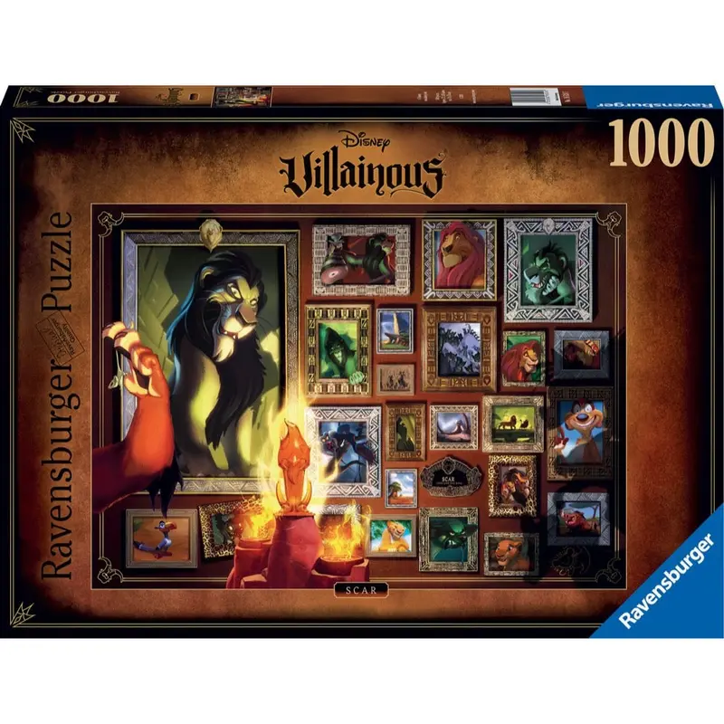 Ravensburger 00101-0 Disney Villainous Scar Puzzle 1000Pc Jigsaw Puzzle 1