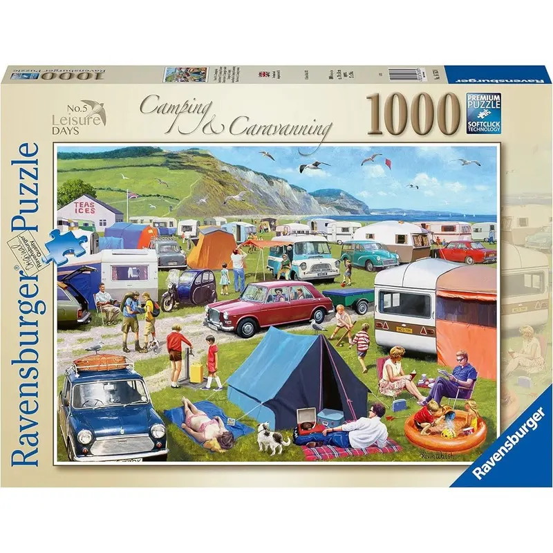 Ravensburger 00122-5 Leisure Days 5 Camping Caravanning 1000Pc Jigsaw Puzzle 1