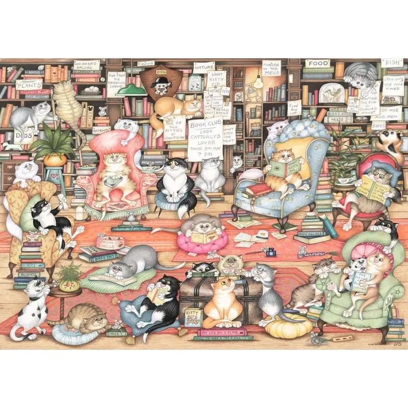 Ravensburger 00124-9 Bingleys Bookclub 1000Pc Jigsaw Puzzle 2