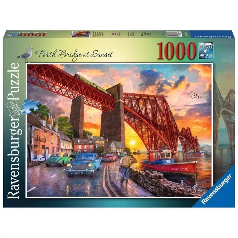 Ravensburger 00125-6 Forth Bridge At Sunset 1000Pc Jigsaw Puzzle 1