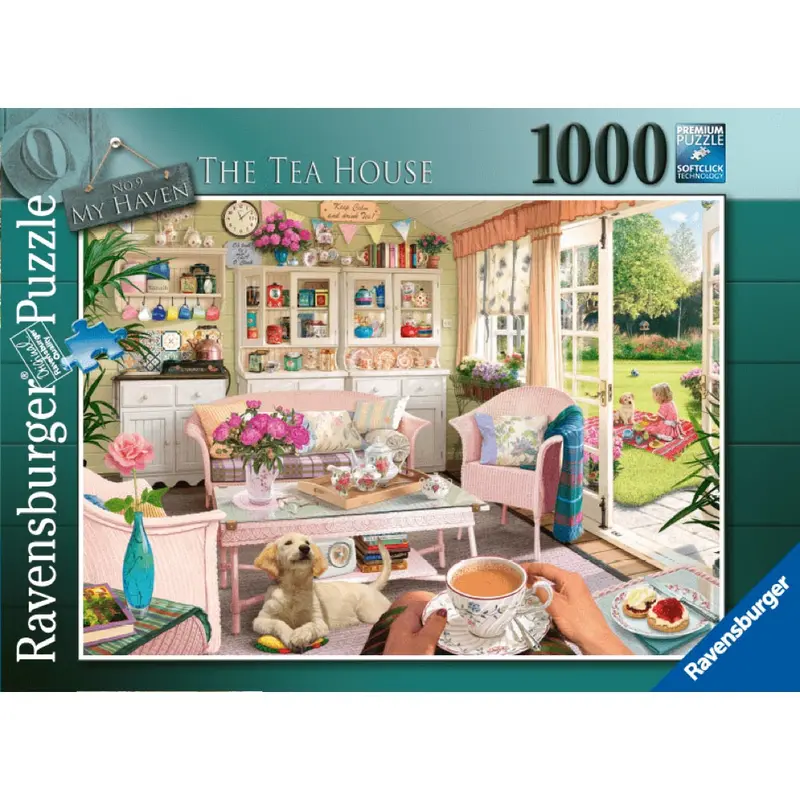 Ravensburger 00164-5 My Haven No.12 The Tea Shed 1000Pc Jigsaw Puzzle 1