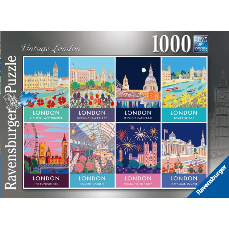 Ravensburger 00168-3 Vintage London 1000Pc Jigsaw Puzzle 1