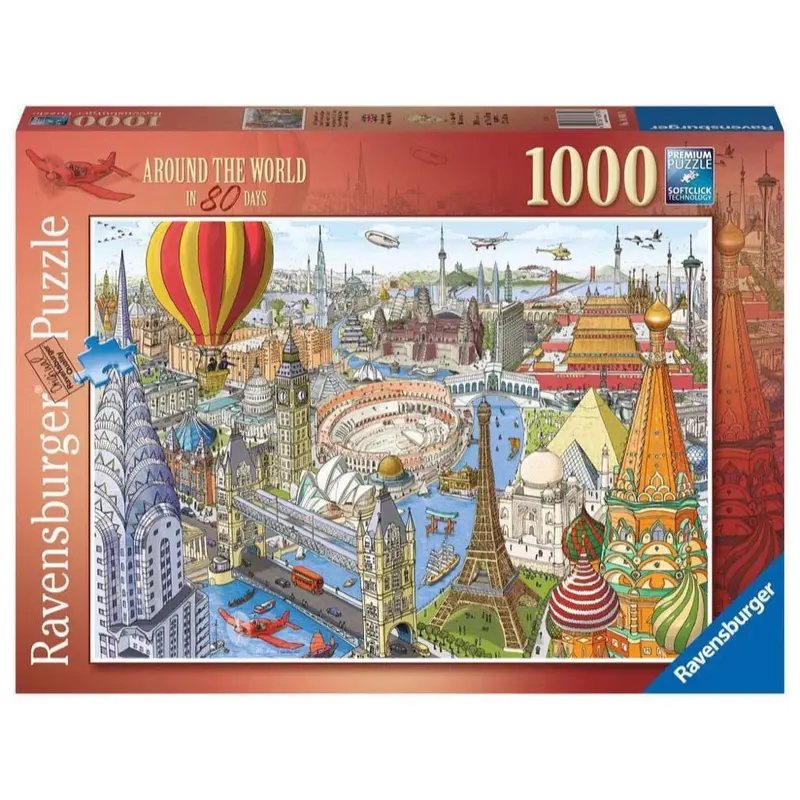 Ravensburger 00169-0 Around The World In 80 Days 1000Pc Jigsaw Puzzle 1