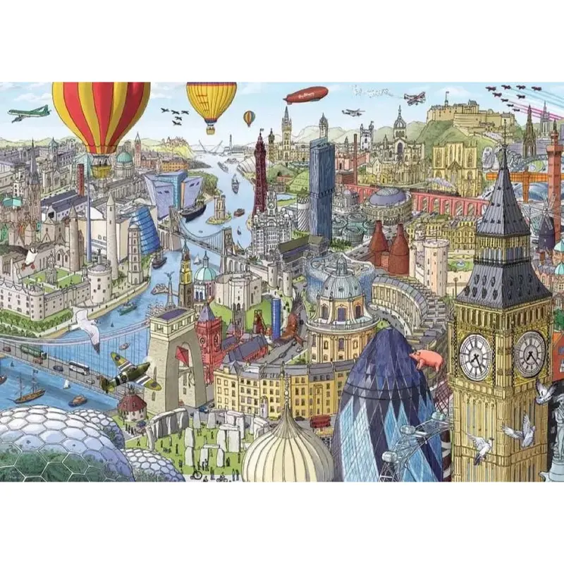 Ravensburger 00185-0 Around The British Isles 1000Pc Jigsaw Puzzle 2