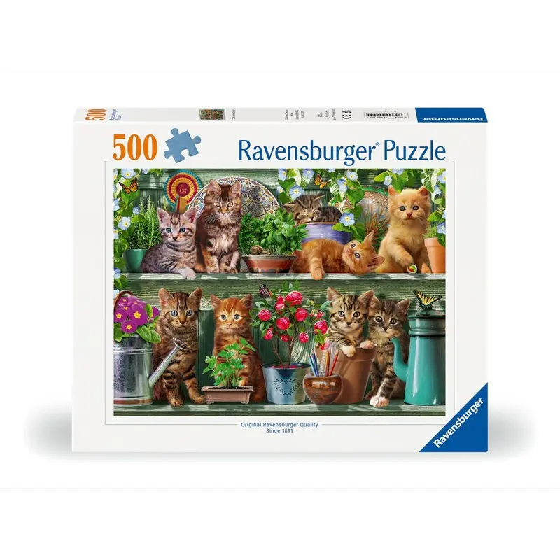 Ravensburger 00205-5 Cats On The Shelf 500Pc Jigsaw Puzzle 1