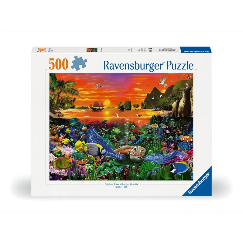 Ravensburger 00225-3 Turtle In The Reef 500Pc Jigsaw Puzzle 1