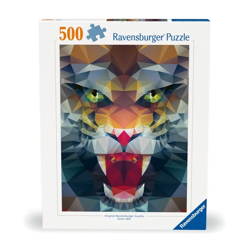 Ravensburger 00239-0 Polygon Lion 500Pc Jigsaw Puzzle 1