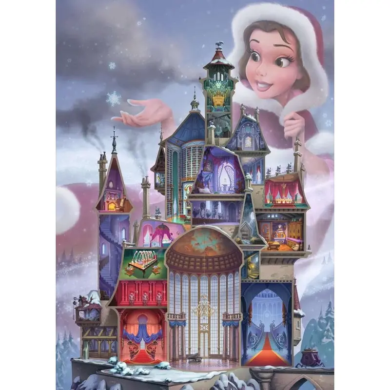 Ravensburger 00262-8 Disney Castles Belle 1000Pc Jigsaw Puzzle 1