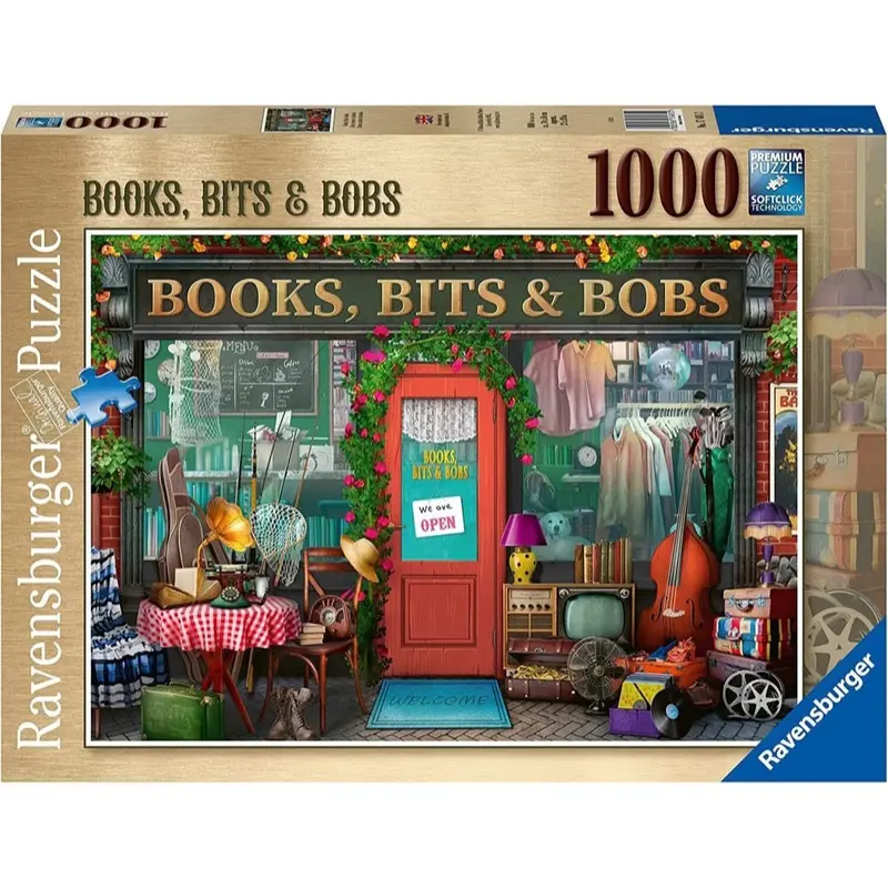 Ravensburger 00284-0 Books Bits And Bobs 1000Pc Jigsaw Puzzle 1