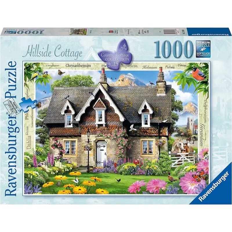 Ravensburger 00290-1 Hillside Cottage 1000Pc Jigsaw Puzzle 1