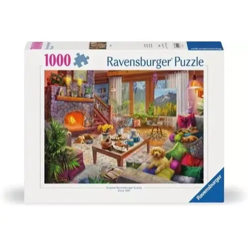 Ravensburger 00293-2 Cozy Cabin 1000Pc Jigsaw Puzzle 1