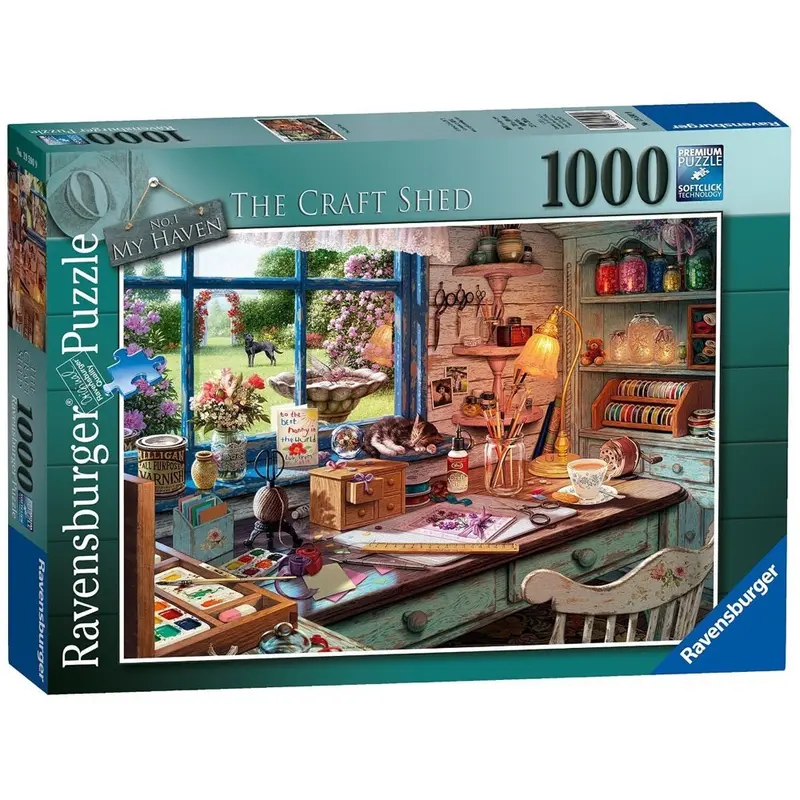 Ravensburger 00307-6 My Haven No. 1 The Craft Shed 1000Pc Puzzle 1