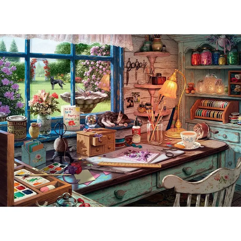 Ravensburger 00307-6 My Haven No. 1 The Craft Shed 1000Pc Puzzle 2