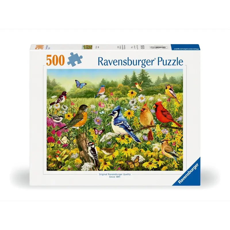Ravensburger 00336-6 Birds In The Meadow 500Pc Jigsaw Puzzle 1