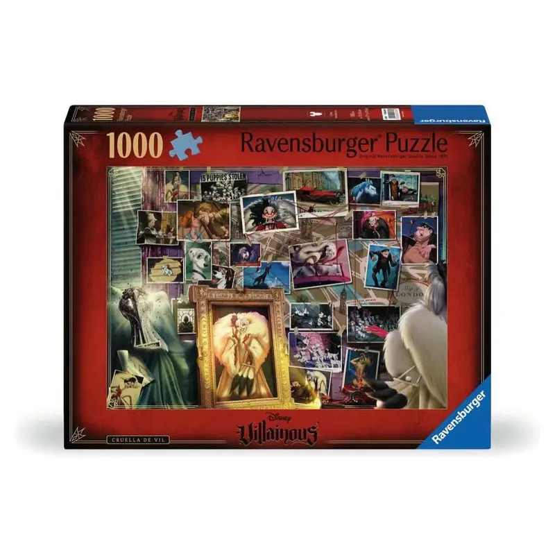 Ravensburger 00393-9 Disney Villainous Cruella Deville 1000Pc Jigsaw Puzzle 1
