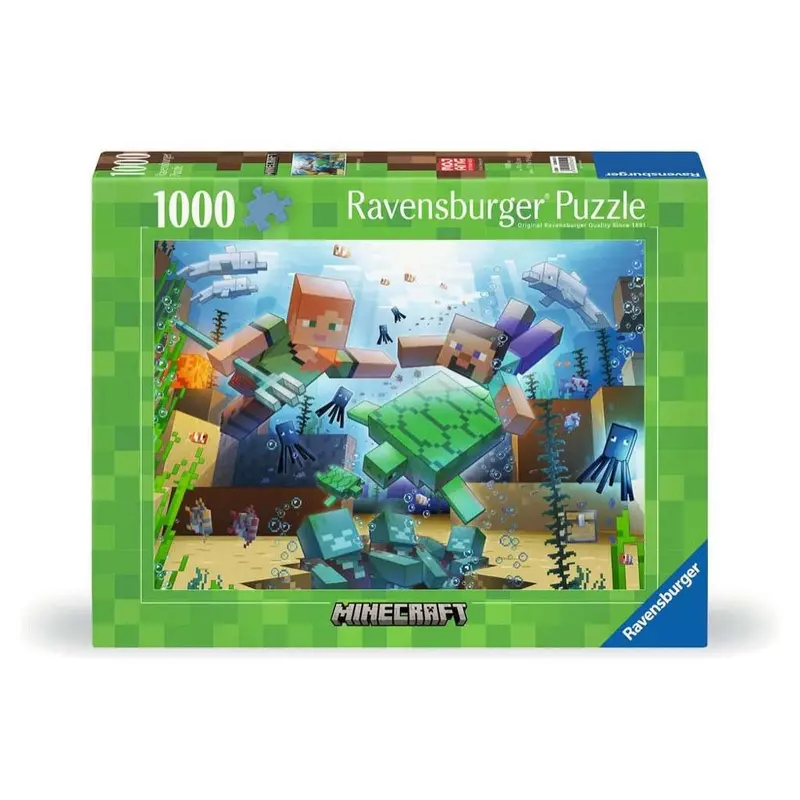 Ravensburger 00421-9 Minecraft Mosaic 1000Pc Jigsaw Puzzle 1