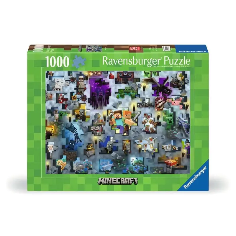 Ravensburger 00422-6 Minecraft Challenge 1000Pc Jigsaw Puzzle 1
