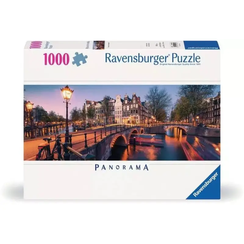 Ravensburger 00446-2 Evening In Amsterdam 1000Pc Jigsaw Puzzle 1
