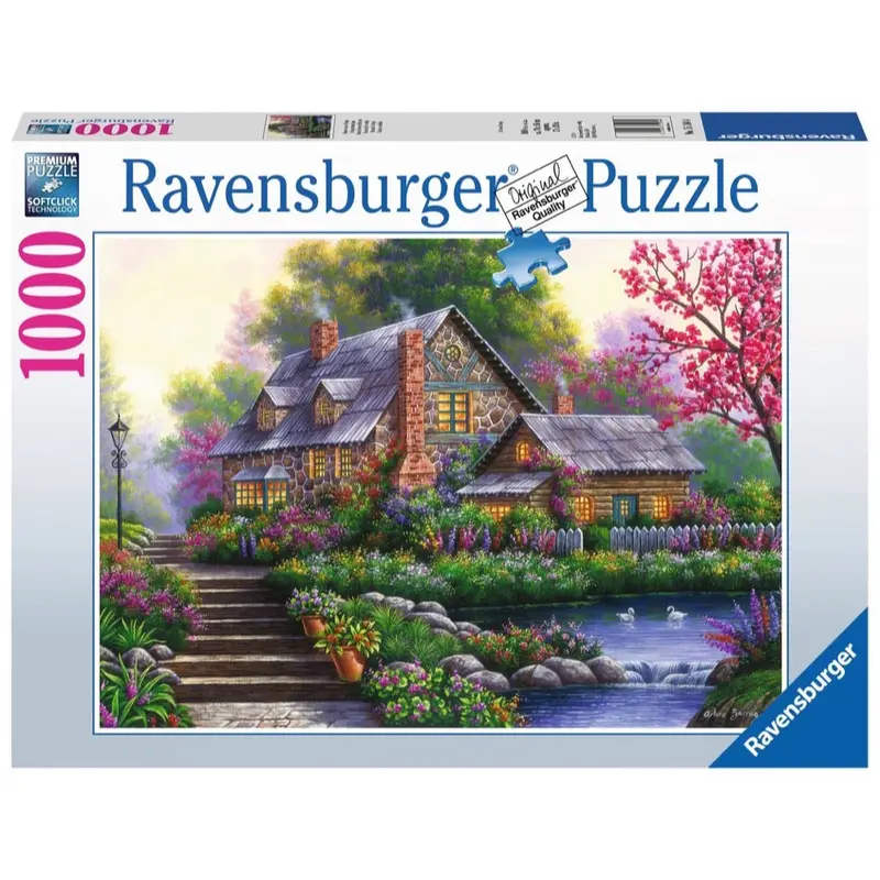 Ravensburger 00464-6 Romantic Cottage 1000Pc Jigsaw Puzzle 1