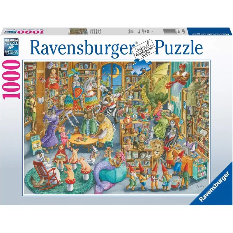 Ravensburger 00489-9 Midnight At The Library 1000Pc Jigsaw Puzzle 1