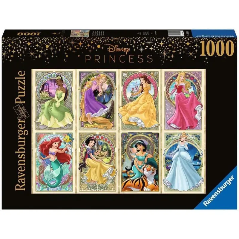 Ravensburger 00497-4 Disney Art Nouveau Princesses 1000Pc Jigsaw Puzzle 1