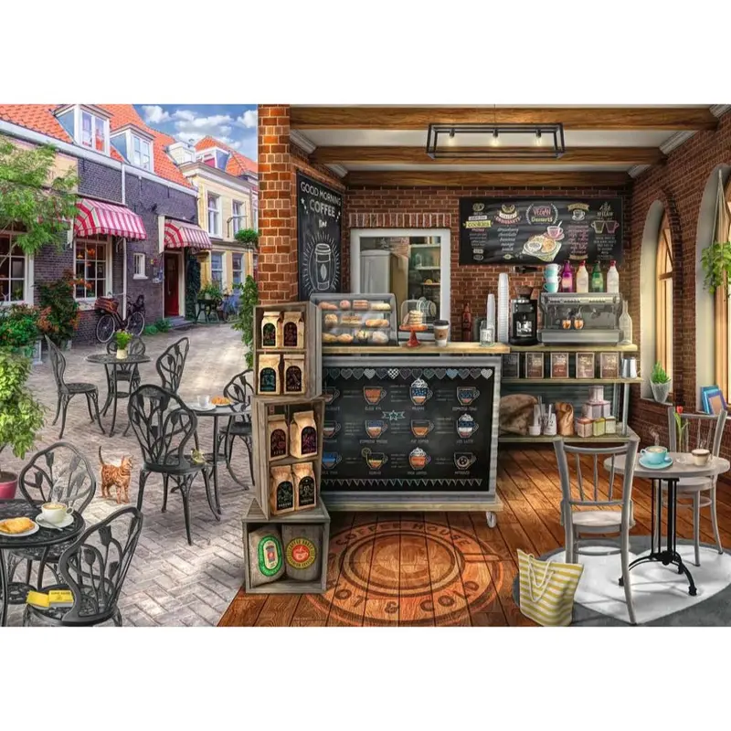 Ravensburger 00541-4 Quaint Cafe 1000Pc Jigsaw Puzzle 2