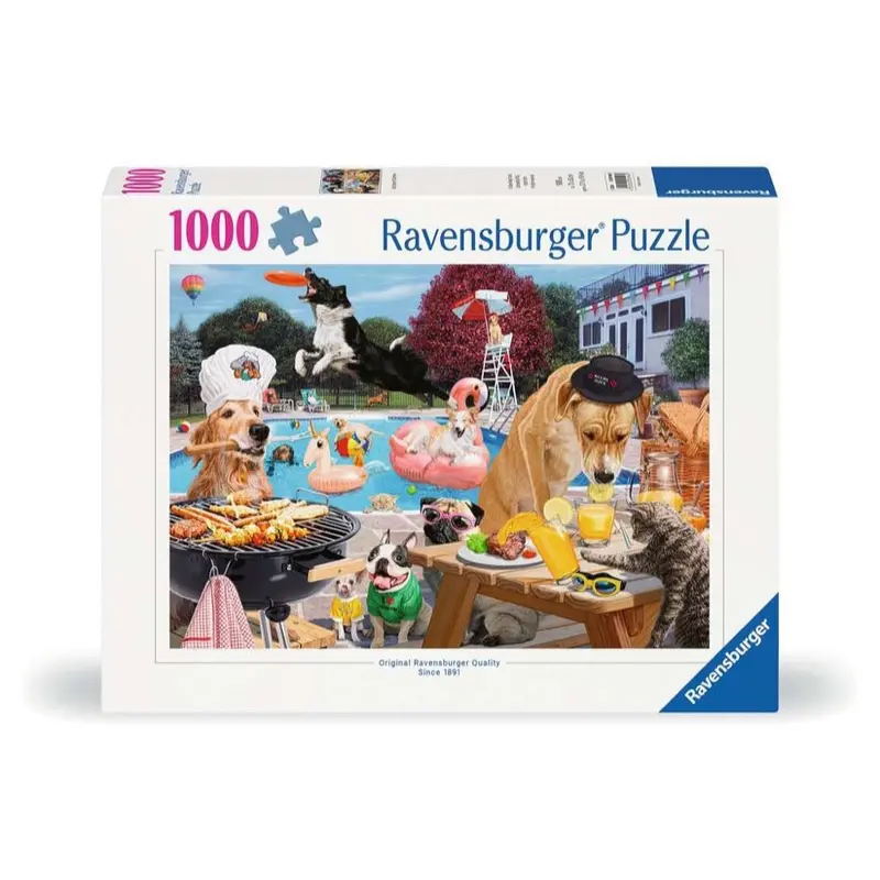 Ravensburger 00546-9 Dog Days Of Summer 1000Pc Jigsaw Puzzle 1