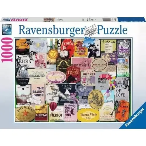Ravensburger 00547-6 Wine Labels 1000Pc Jigsaw Puzzle 1