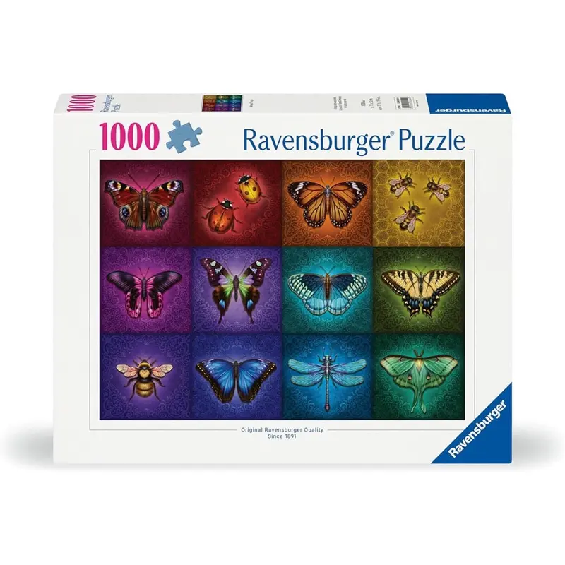 Ravensburger 00554-4 Winged Things Butterfly 1000Pc Jigsaw Puzzle 1