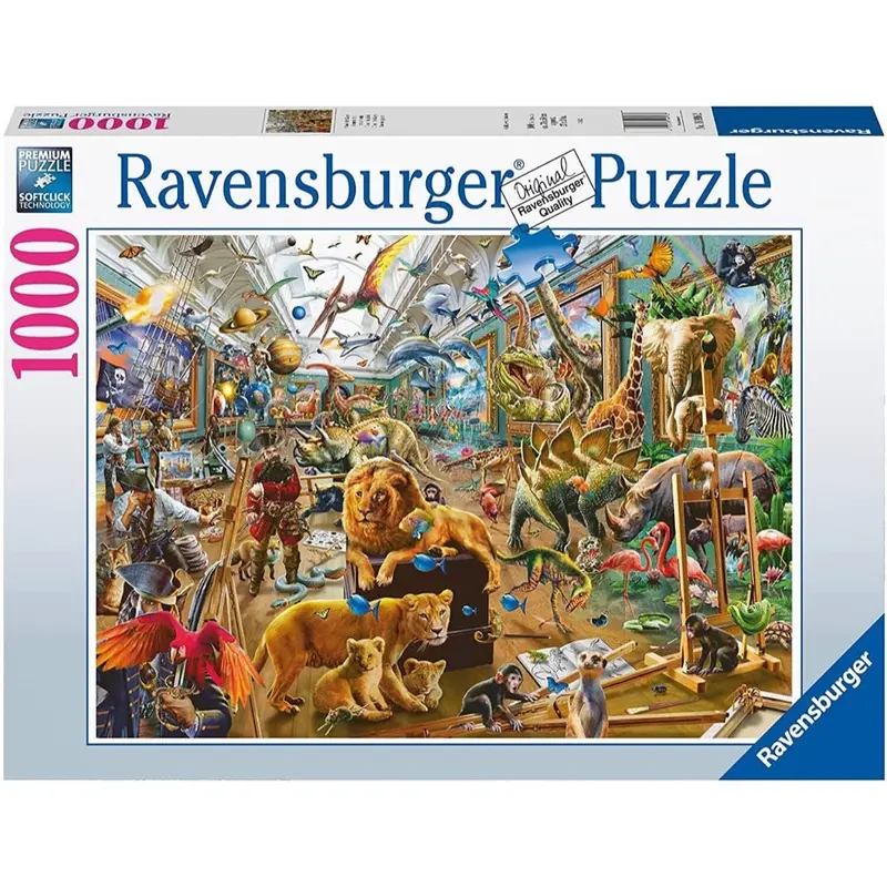 Ravensburger 00570-4 Chaos In The Gallery 1000Pc Jigsaw Puzzle 1