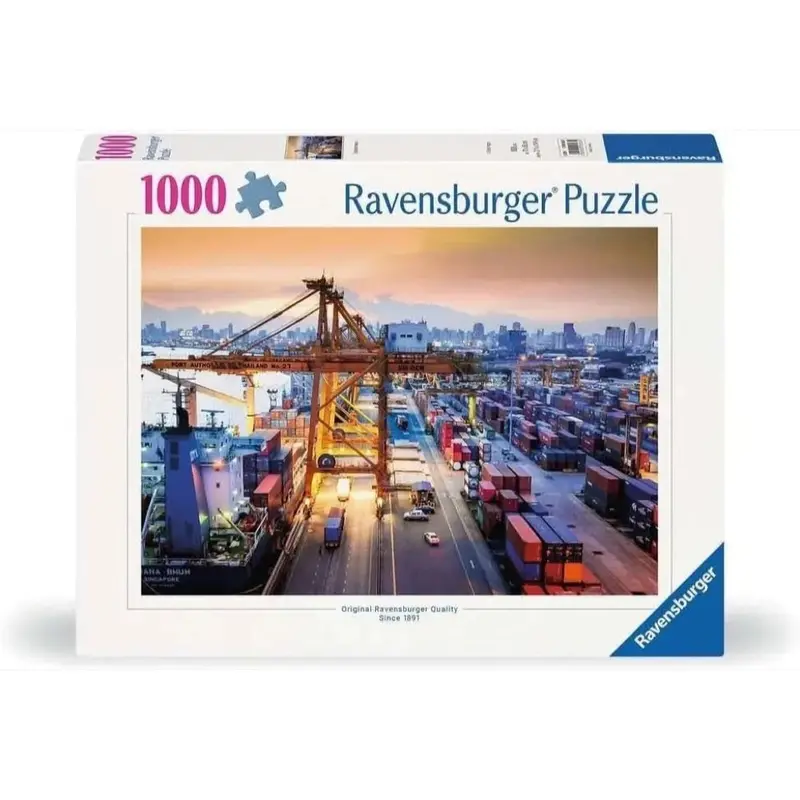 Ravensburger 00583-4 Port Of Hamburg 1000Pc Jigsaw Puzzle 1