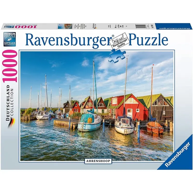 Ravensburger 00584-1 Colourful Harbourside Germany 1000Pc Jigsaw Puzzle 1