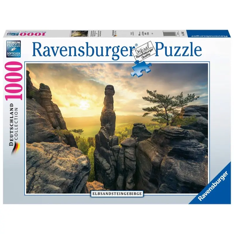 Ravensburger 00585-8 Monolith Elbe Sandstone Mountains 1000Pc Jigsaw Puzzle 1