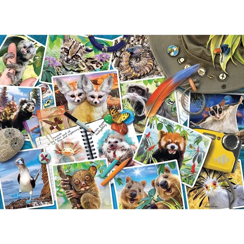 Ravensburger 00607-7 A Travelers Animal Journal 1000Pc Jigsaw Puzzle 2