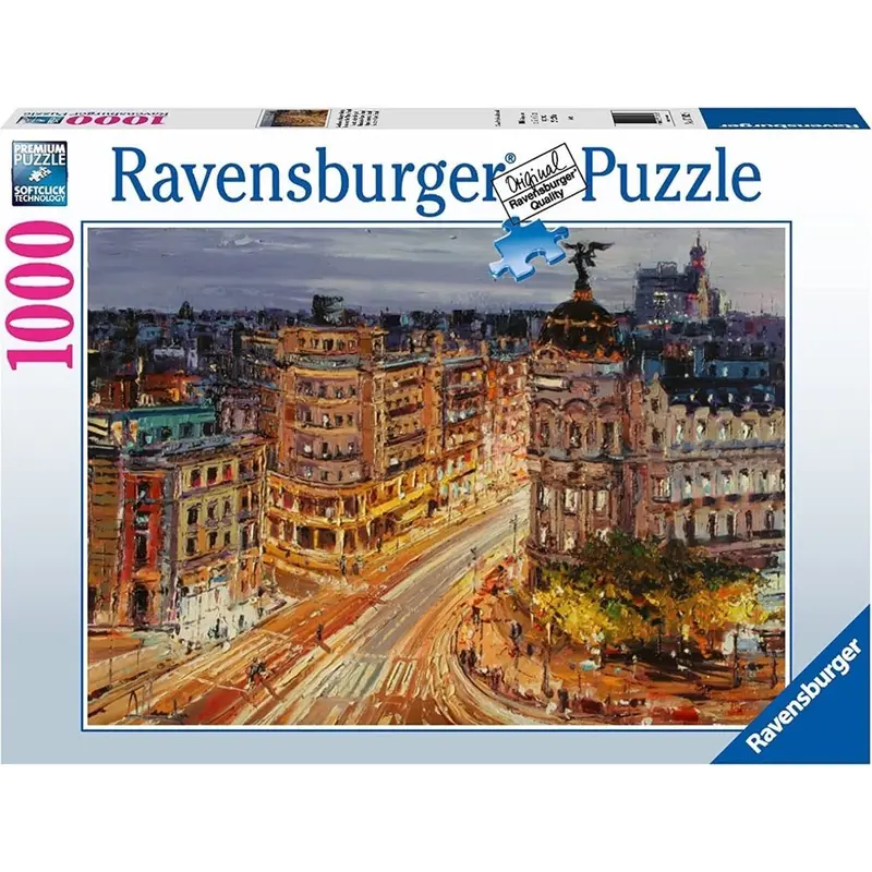 Ravensburger 00609-1 Gran Vía Madrid 1000Pc Jigsaw Puzzle 1