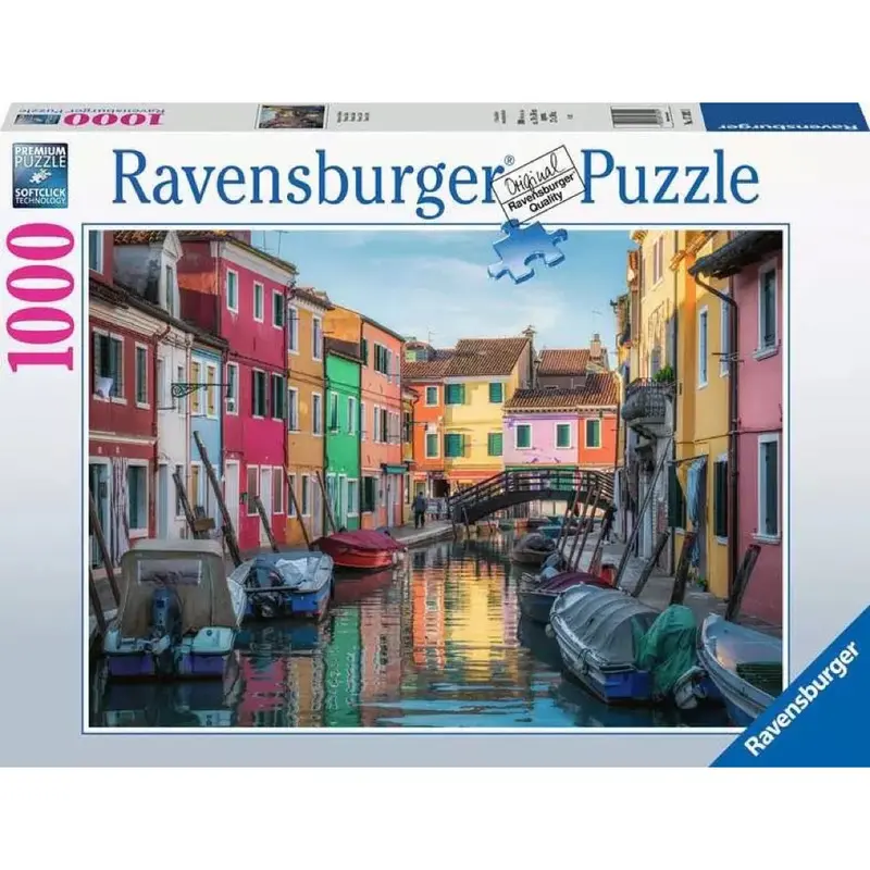 Ravensburger 00623-7 Burano In Italy 1000Pc Jigsaw Puzzle 1