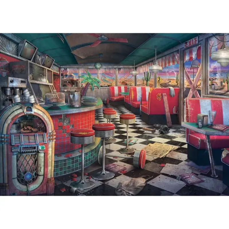 Ravensburger 00637-4 Decaying Diner Puzzle 1000Pc Jigsaw Puzzle 2