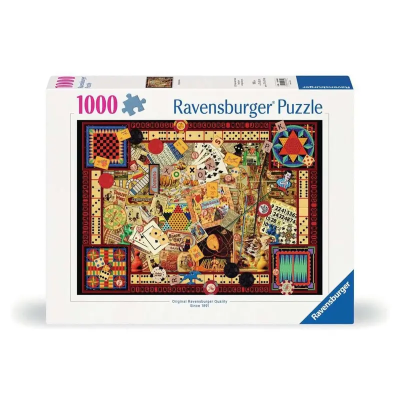 Ravensburger 00655-8 Vintage Games 1000Pc Jigsaw Puzzle 1