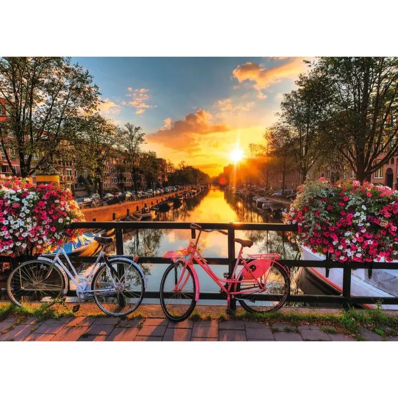 Ravensburger 00662-6 Bicycles In Amsterdam 1000Pc Jigsaw Puzzle 2
