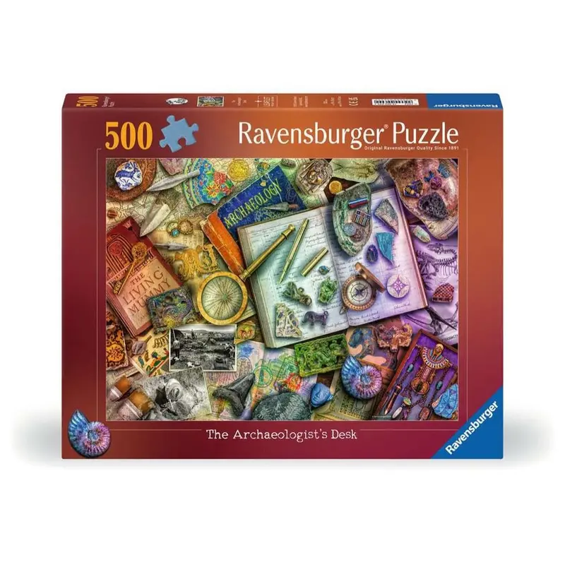 Ravensburger 00699-2 The Archaeologists Desk 500Pc Jigsaw Puzzle 1