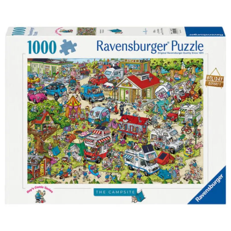 Ravensburger 00721-0 Holiday Park 1 The Campsite 1000Pc Jigsaw Puzzle 1