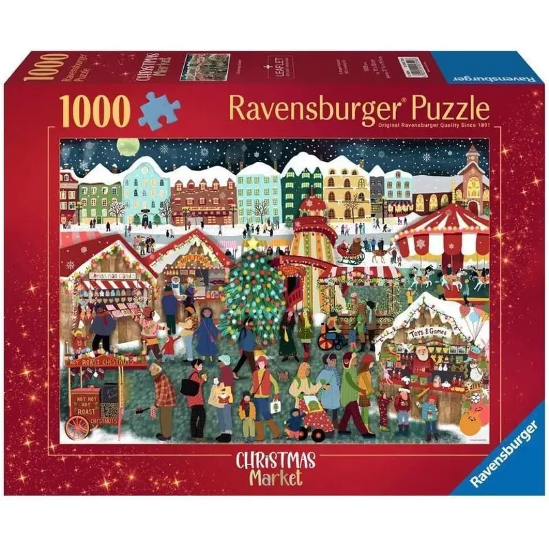Ravensburger 00729-6 Christmas Market 1000Pc Jigsaw Puzzle 1